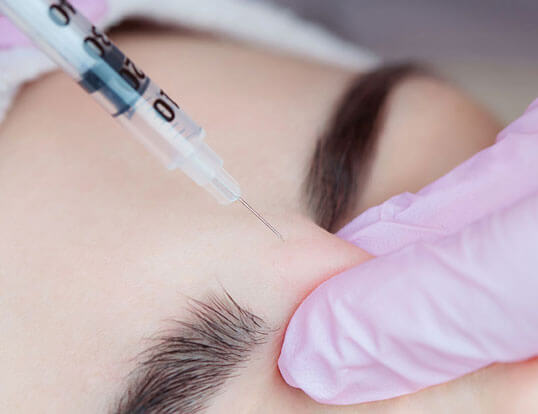 BOTOX neurotoxin injection at Beauty & Health by Liz