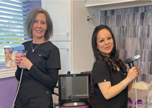 Joan Raso with Dr. Liz of Beauty and Health by Liz in Tucson, AZ